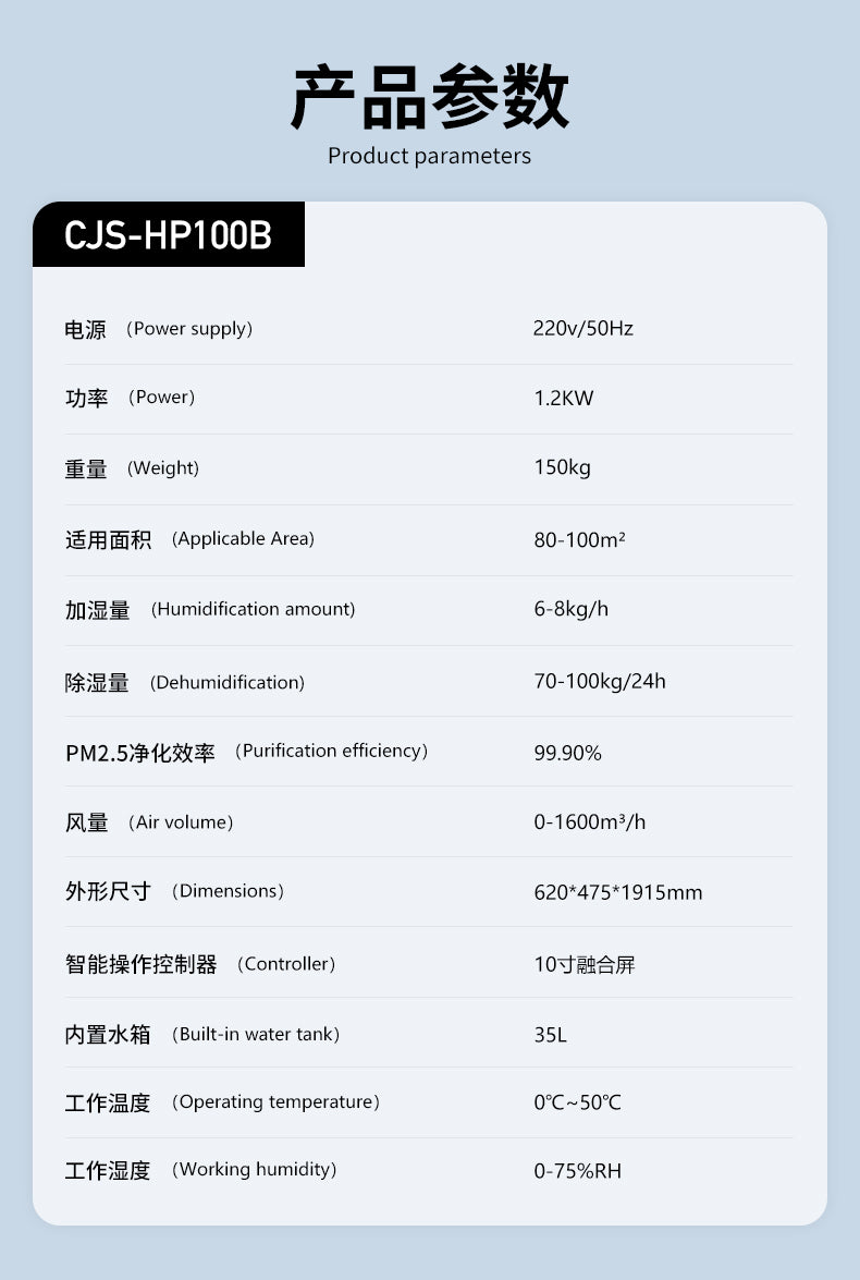CJS-HP100B | Heritage Climate Preservation & Acid-Removal System