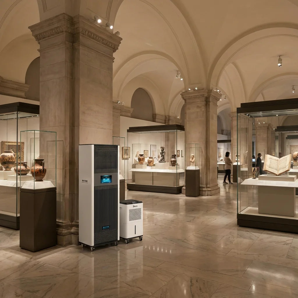CJS-HP100B and Smart Water Cart in Museum Exhibition Room