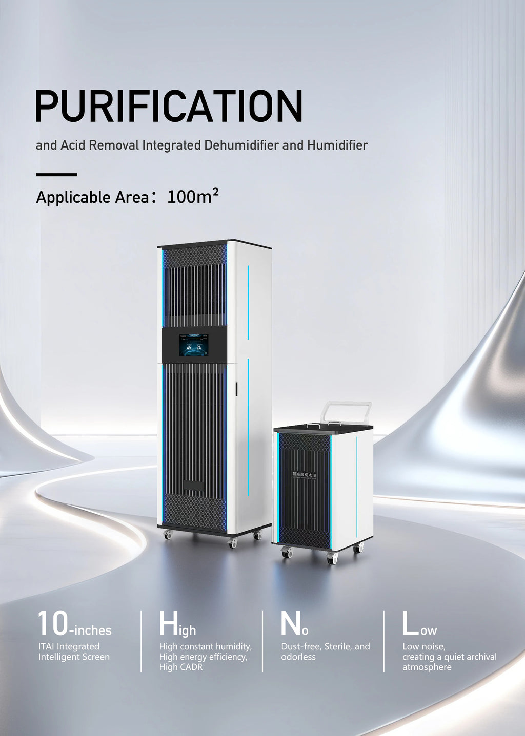 CJS-HP100B Technical Specifications and Features Panel